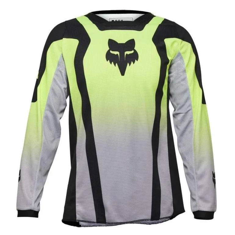 Bluza cross dziecięca FOX JUNIOR 180 LEAN FLUORESCENT YELLOW żółty fluo