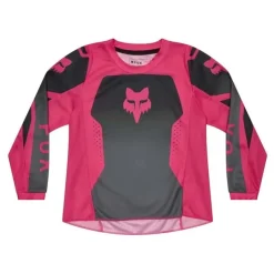 Bluza cross dziecięca FOX JUNIOR GIRLS 180 SHIELD BLACK/PINK czarny różowy