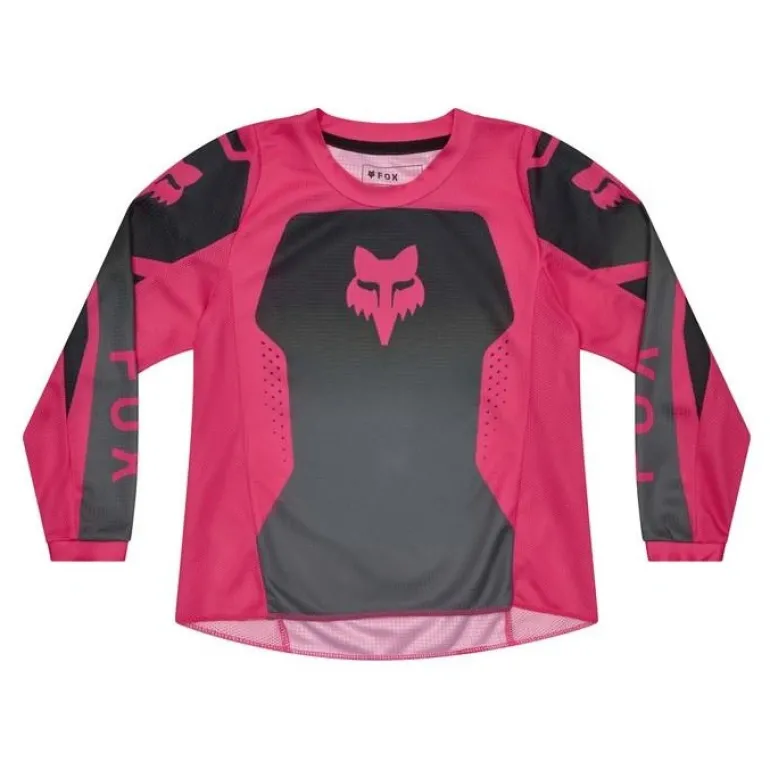 Bluza cross dziecięca FOX JUNIOR GIRLS 180 SHIELD BLACK/PINK czarny różowy