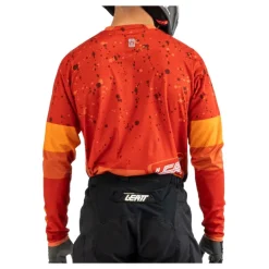 Bluza cross LEATT MOTO 4.5 ENDURO BURN czarny czerwony