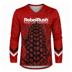 Bluza cross REBELRUSH ROOST RED czerwony czarny