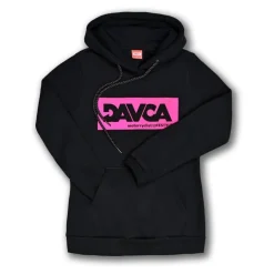 Bluza damska DAVCA LOGO PINK czarny różowy