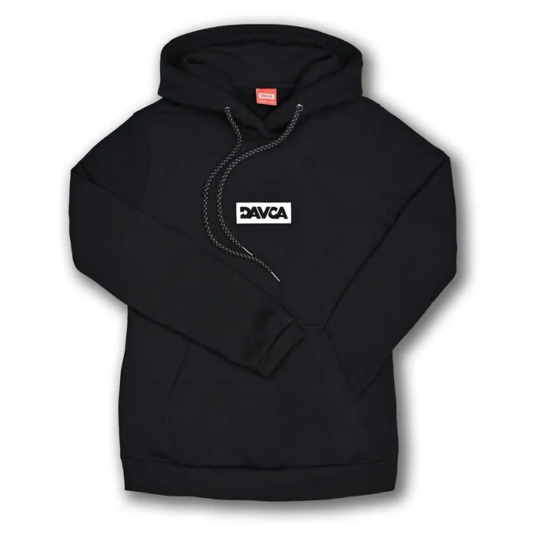 Bluza damska DAVCA LOGO REFLECTIVE czarny srebrny