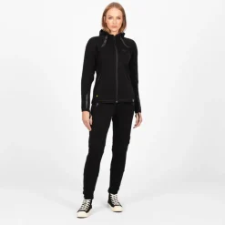 Bluza motocyklowa damska KNOX SHIELD HOODY LADY BLACK czarny