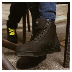 Buty krótkie OZONE TOWN BLACK/FLO YELLOW czarny żółty fluo