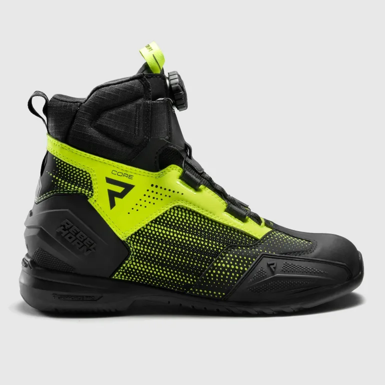 Buty krótkie REBELHORN CORE BLACK/FLUO YELLOW czarny żółty fluo