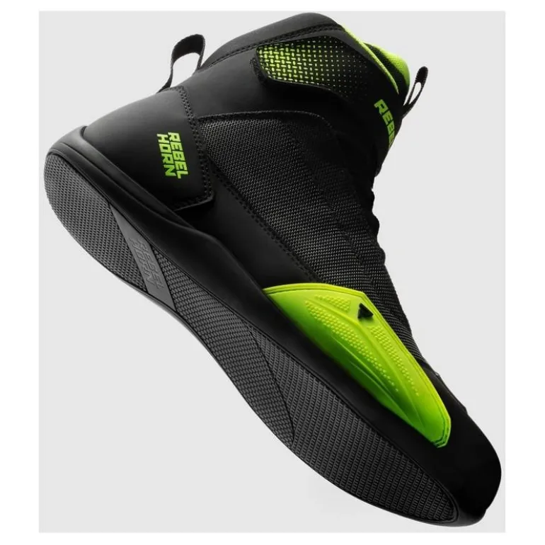 Buty krótkie REBELHORN SWIFT BLACK/FLUO YELLOW czarny żółty fluo