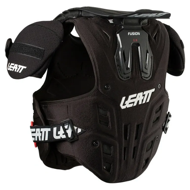 Buzer dziecięcy LEATT FUSION VEST 2.0 JUNIOR z osłoną szyi BLACK czarny