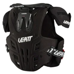 Buzer dziecięcy LEATT FUSION VEST 2.0 JUNIOR z osłoną szyi BLACK czarny