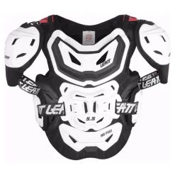 Buzer LEATT CHEST PROTECTOR 5.5 PRO HD WHITE biały czarny