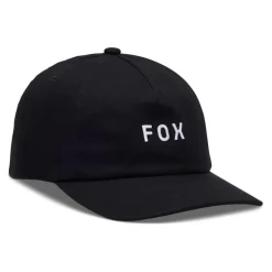 Czapka z daszkiem FOX WORDMARK ADJUSTABLE BLACK/WHITE czarny biały