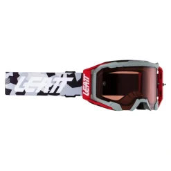 Gogle motocyklowe LEATT VELOCITY 5.5 UC 32 VLT FORGE ROSE szary czerwony