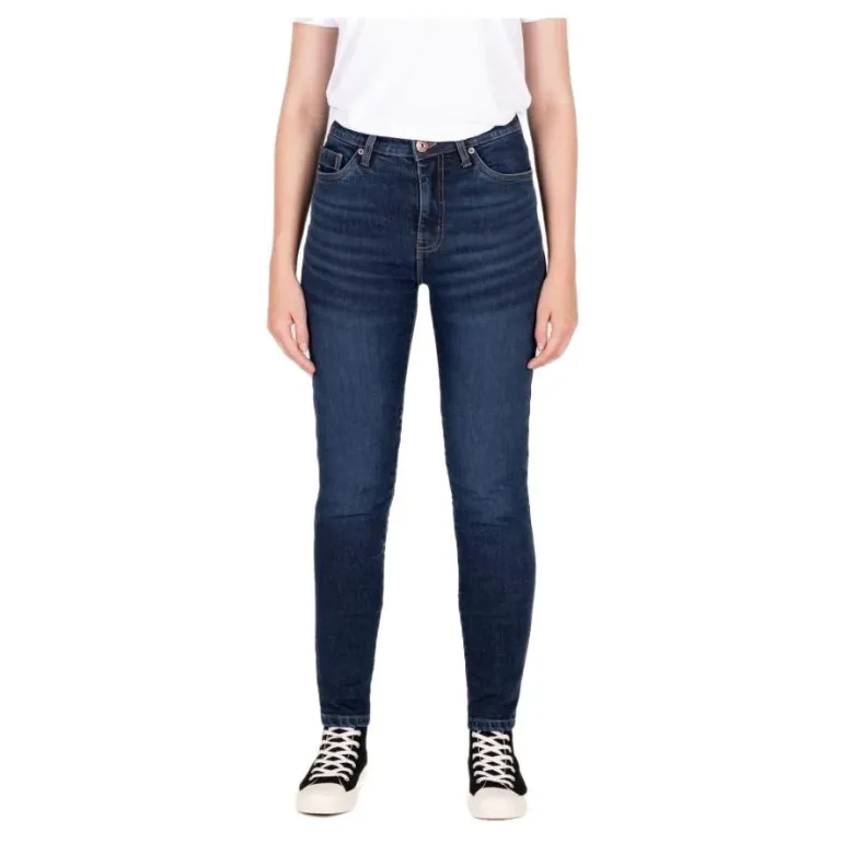 Jeansy motocyklowe damskie KNOX COLTON LADY STONE WASH INDIGO granatowy