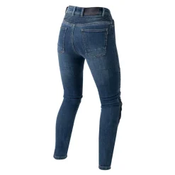 Jeansy motocyklowe damskie OZONE AGNESS II LADY WASHED BLUE niebieski