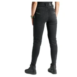 Jeansy motocyklowe damskie PANDO MOTO KUSARI COR BLACK czarny
