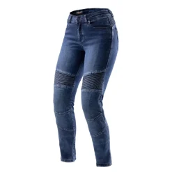 Jeansy motocyklowe damskie REBELHORN AGNESS 2 MONOLAYER WASHED BLUE niebieski