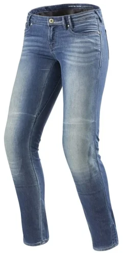 Jeansy motocyklowe damskie REVIT WESTWOOD LADY LIGHT BLUE niebieski