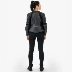 Jeansy motocyklowe damskie SHIMA FLEXX LADY BLACK czarny