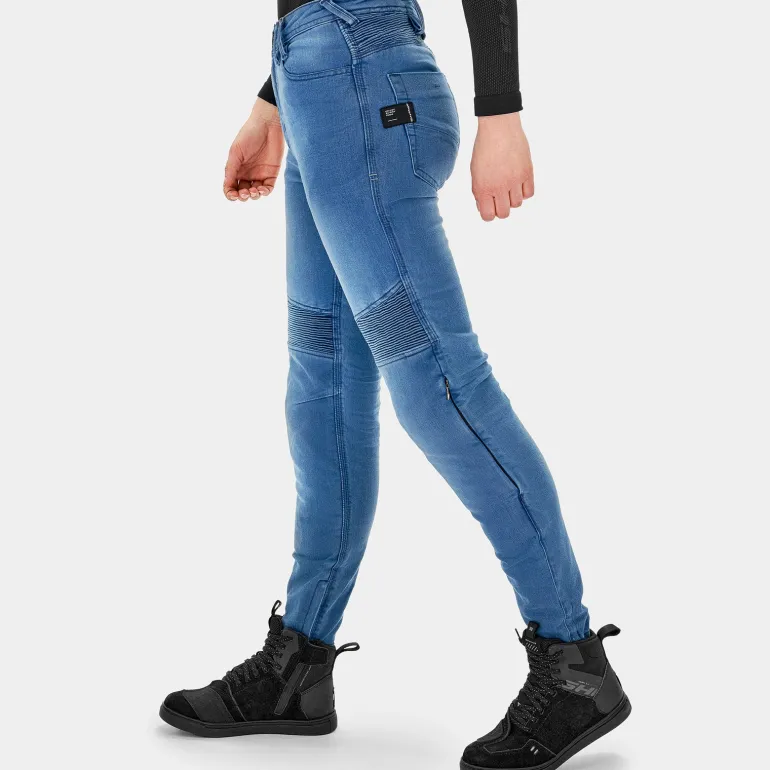 Jeansy motocyklowe damskie SHIMA ZENITH LADY BLUE niebieski