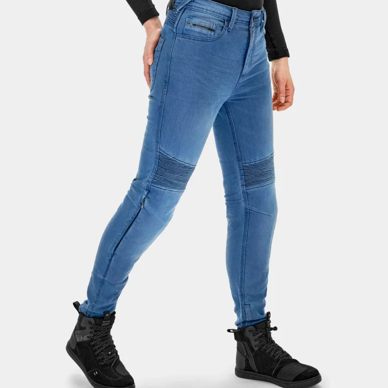 Jeansy motocyklowe damskie SHIMA ZENITH LADY BLUE niebieski
