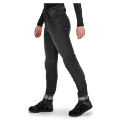 Jeansy motocyklowe damskie SHIMA RIDGE LADY BLACK czarny