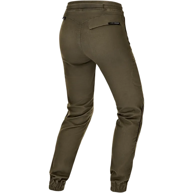 Jeansy motocyklowe damskie SHIMA JOGGSY LADY KHAKI zielony