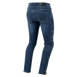 Jeansy motocyklowe OZONE HORNET II WASHED BLUE niebieski