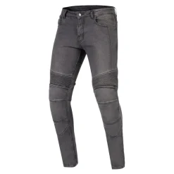 Jeansy motocyklowe OZONE RUSTY WASHED BLACK czarny