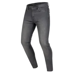 Jeansy motocyklowe OZONE STRIKER SLIM FIT WASHED GREY szary