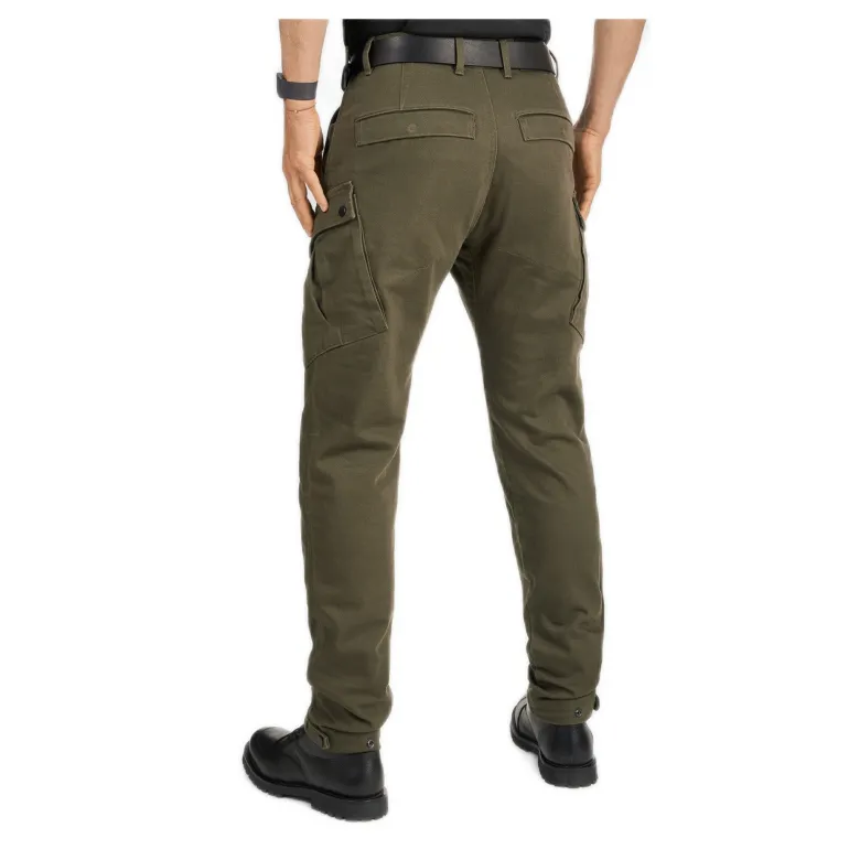 Jeansy motocyklowe PANDO MOTO MARK AAA OLIVE zielony