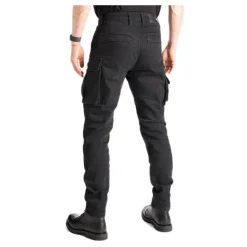 Jeansy motocyklowe PANDO MOTO DESERT CARGO BLACK czarny