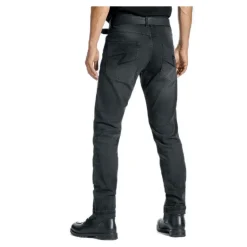 Jeansy motocyklowe PANDO MOTO ROBBY SLIM BLACK czarny