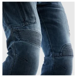 Jeansy motocyklowe REBELHORN VANDAL MONOLAYER WASHED BLUE niebieski