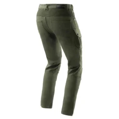 Jeansy motocyklowe REBELHORN FASTER OLIVE GREEN zielony