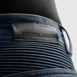 Jeansy motocyklowe REBELHORN EAGLE 4 REGULAR WASHED BLUE niebieski