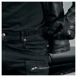 Jeansy motocyklowe REBELHORN URBAN III WASHED BLACK czarny