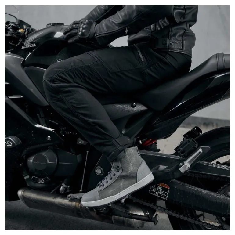 Jeansy motocyklowe REBELHORN URBAN III WASHED BLACK czarny