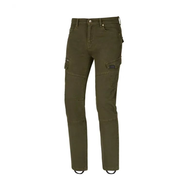 Jeansy motocyklowe SECA BADLANDS ARMALITH KHAKI zielony