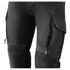 Jeansy motocyklowe SECA SQUARE II BLACK czarny