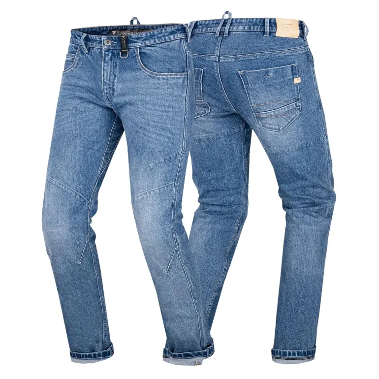 Jeansy motocyklowe SHIMA DEVON MEN BLUE niebieski