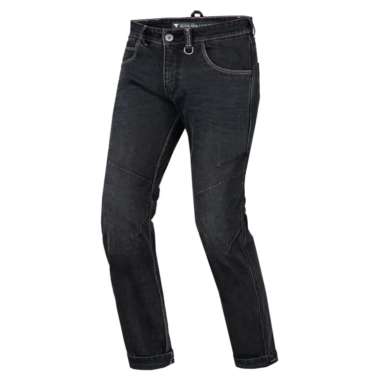 Jeansy motocyklowe SHIMA DEVON MEN BLACK czarny