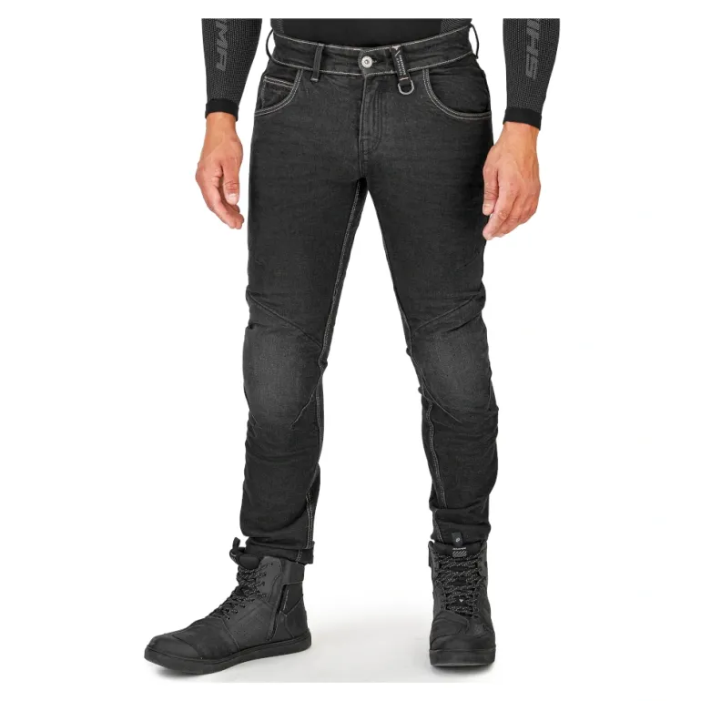 Jeansy motocyklowe SHIMA DEVON MEN BLACK czarny