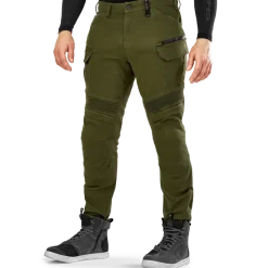 Jeansy motocyklowe SHIMA GIRO 3.0 KHAKI zielony