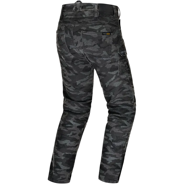 Jeansy motocyklowe SHIMA GIRO 3.0 CAMO szary czarny
