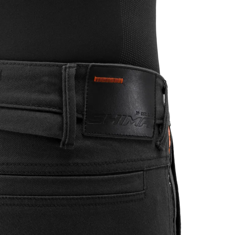 Jeansy motocyklowe SHIMA RECON BLACK czarny