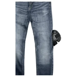 Jeansy motocyklowe SPIDI J-TRACKER LONG DARK BLUE granatowy niebieski