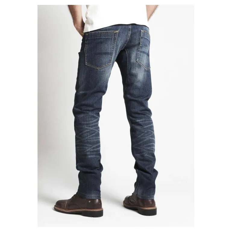 Jeansy motocyklowe SPIDI J-TRACKER LONG DARK BLUE granatowy niebieski