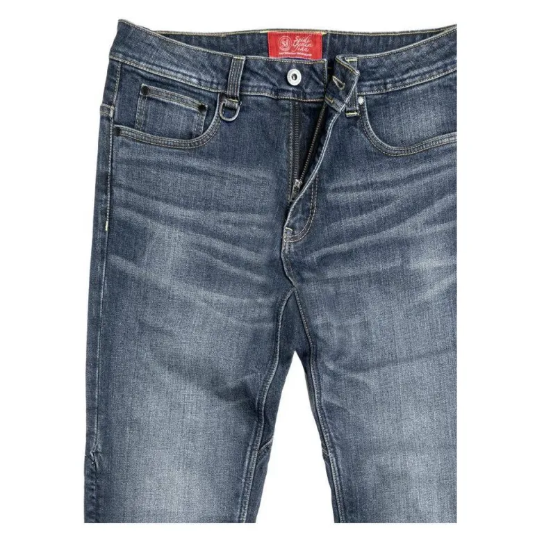Jeansy motocyklowe SPIDI J-TRACKER SHORT DARK BLUE granatowy niebieski