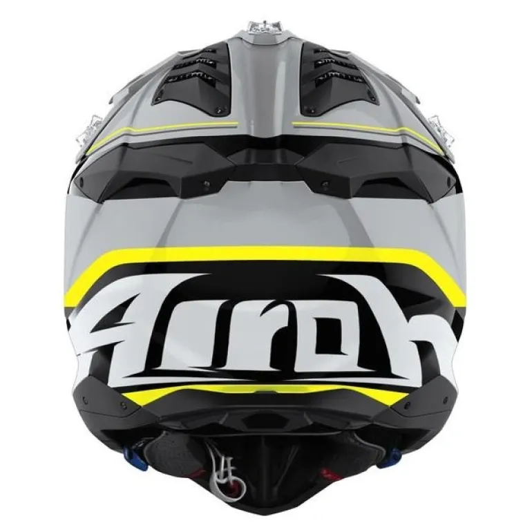 Kask cross AIROH AVIATOR 3 LEADER YELLOW GLOSS szary czarny żółty
