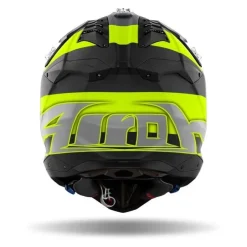 Kask cross AIROH AVIATOR 3 MONARCH YELLOW MATT żółty fluo szary